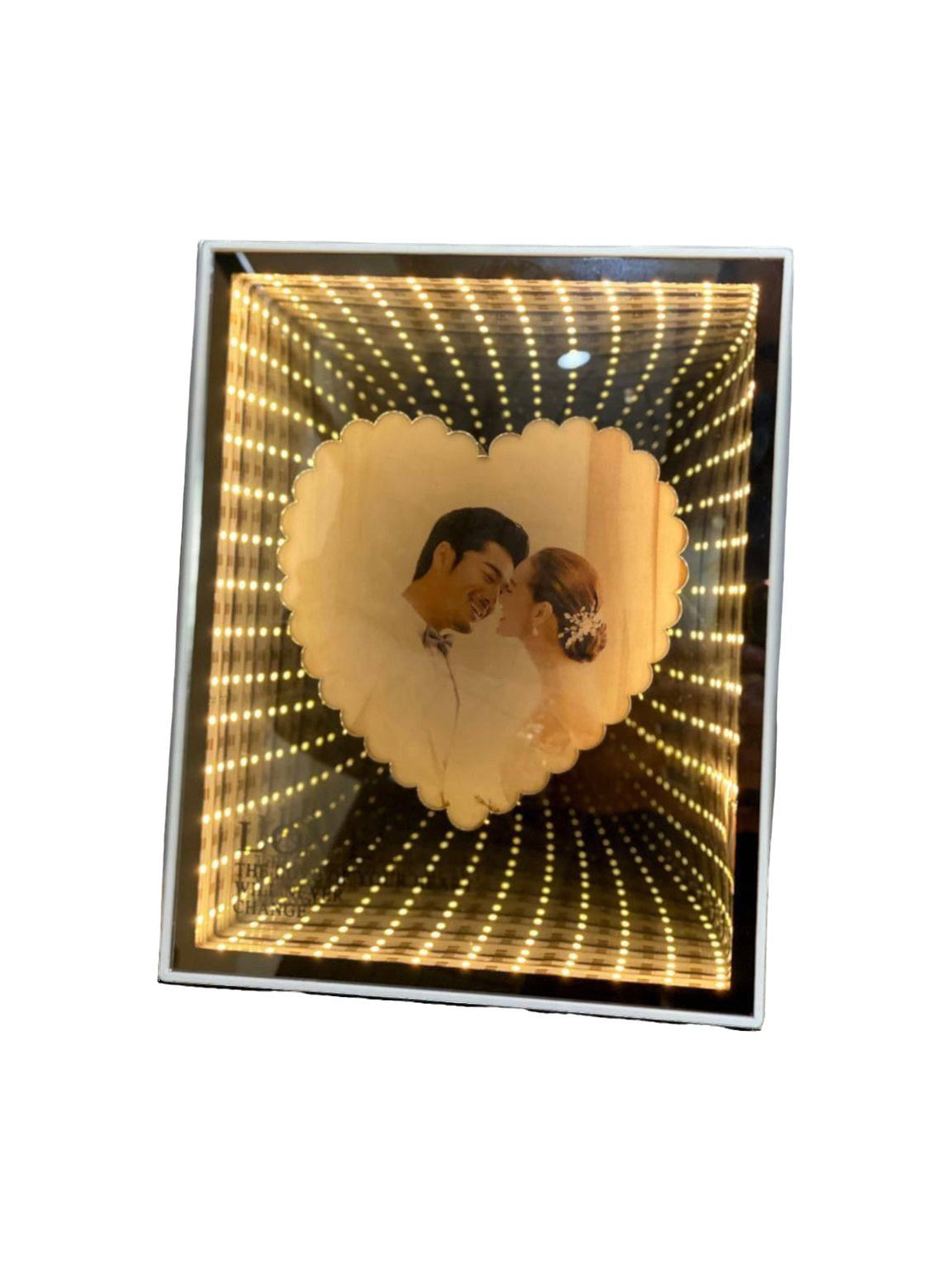Shimmering LED Mirror Frame – Perfect for Home &amp; Wedding Décor!