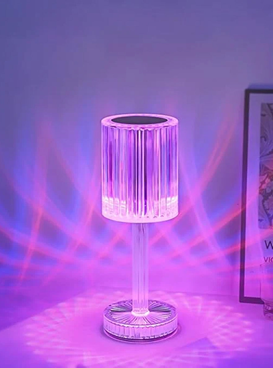 Crystal LED Table Lamp – 16 Colors, Touch Control, Rechargeable by Janorify!