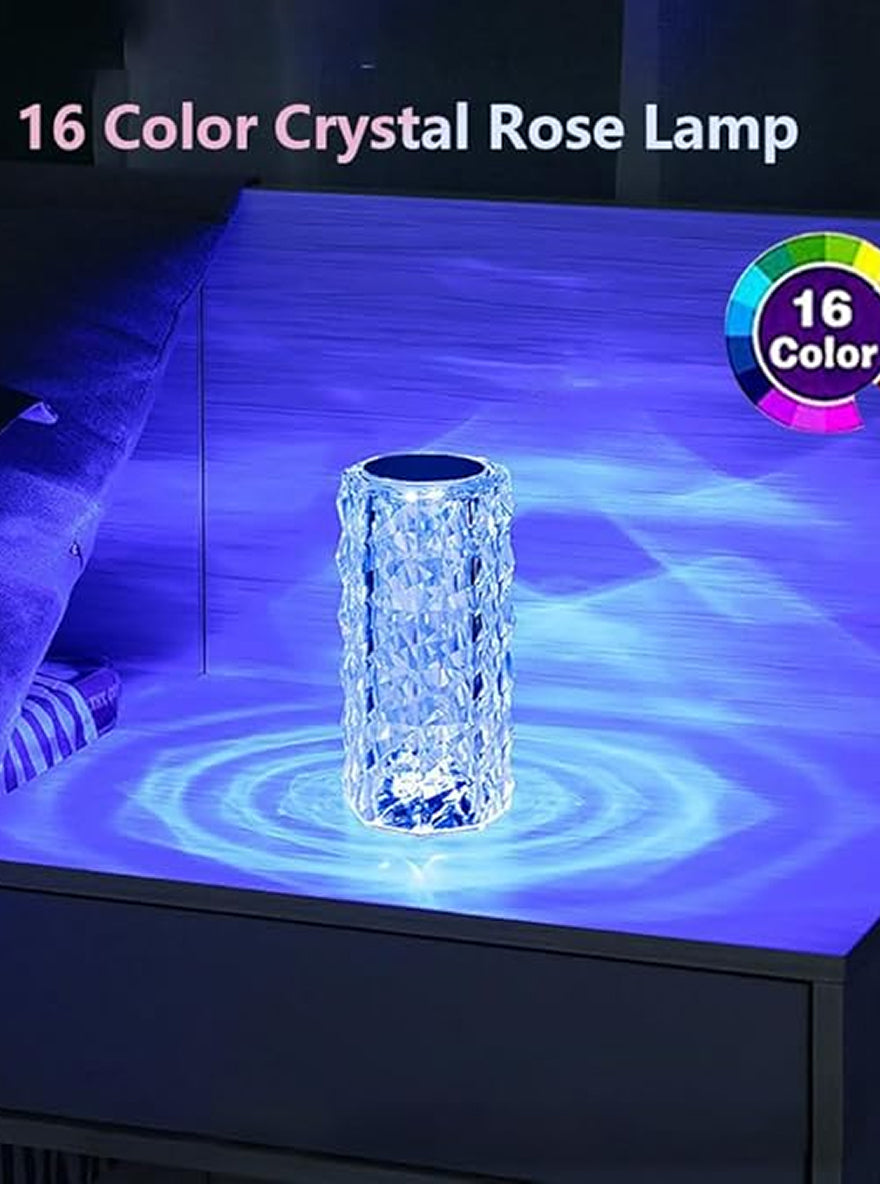 Crystal Touch LED Lamp – Rechargeable Table Light by Janorify!