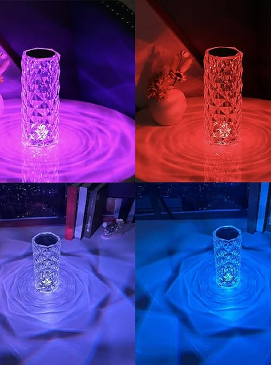 Crystal Touch LED Lamp – Rechargeable Table Light by Janorify!