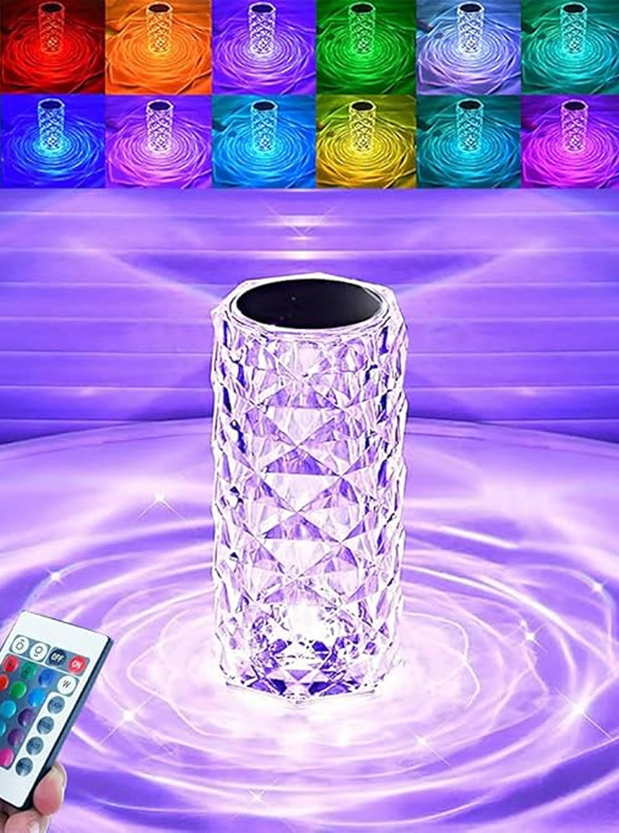 Crystal Touch LED Lamp – Rechargeable Table Light by Janorify!