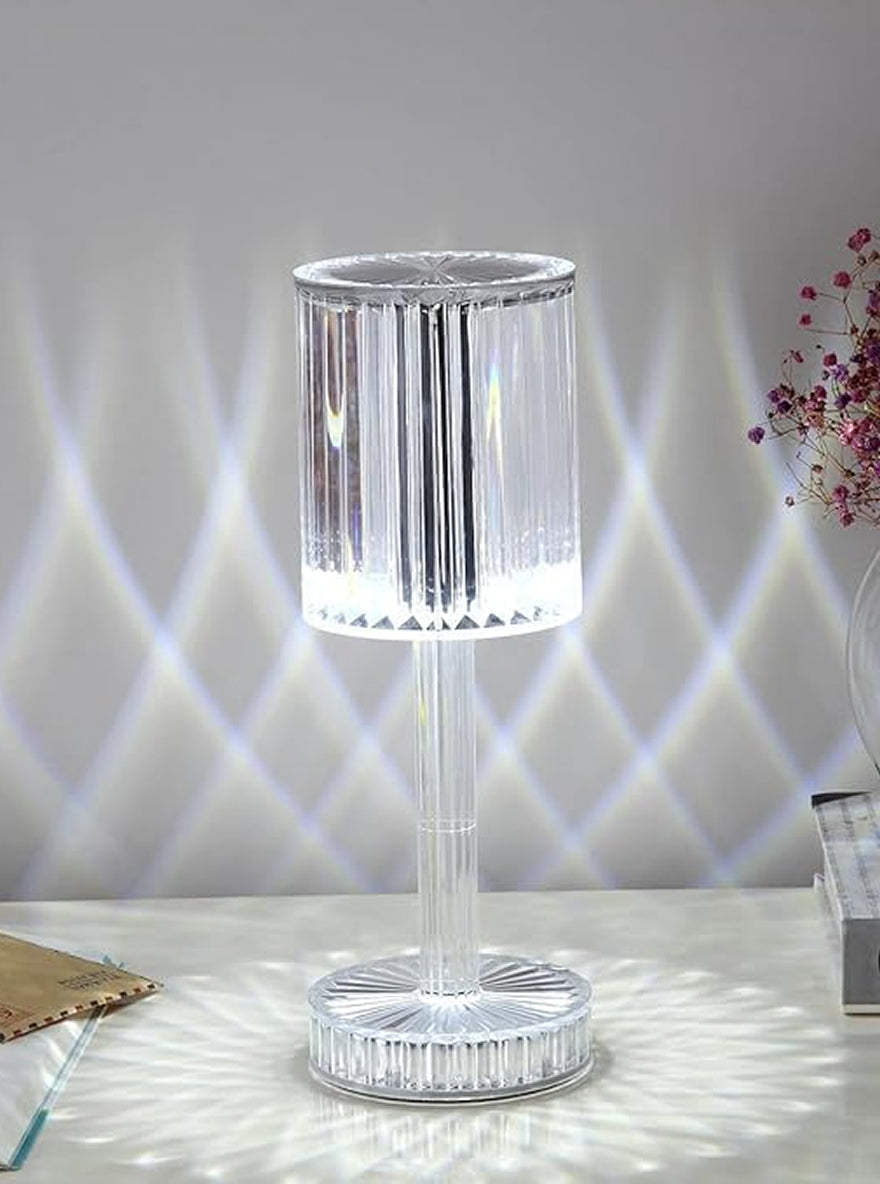 Crystal LED Table Lamp – 16 Colors, Touch Control, Rechargeable by Janorify!