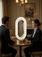 Oval Crystal Table Lamp – USB Rechargeable by Janorify - Image 7