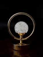Golden Crystal Ring LED Table Lamp - Image 6