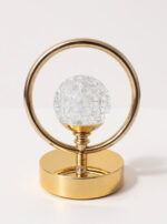Golden Crystal Ring LED Table Lamp - Image 4