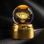Rotating 3D Galaxy Crystal Ball with LED Light - Image 4