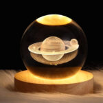 Rotating 3D Galaxy Crystal Ball with LED Light - Image 2