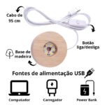 Rotating 3D Galaxy Crystal Ball with LED Light - Image 8