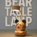 The Cozy Bear Pen Holder Lamp