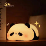 Cute Silicone LED Night Light USB Rechargeable Touch Control - Panda - Image 5